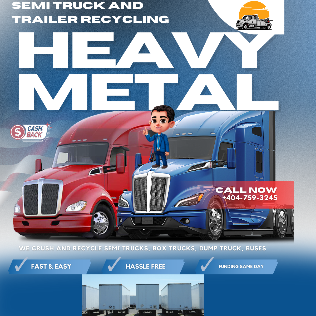 Semi Truck And Trailer Recycling